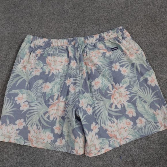 Chubbies Mens Shorts 2XL Blue Hybrid Chino Floral Print All Over Unlined 6" in - Picture 11 of 12
